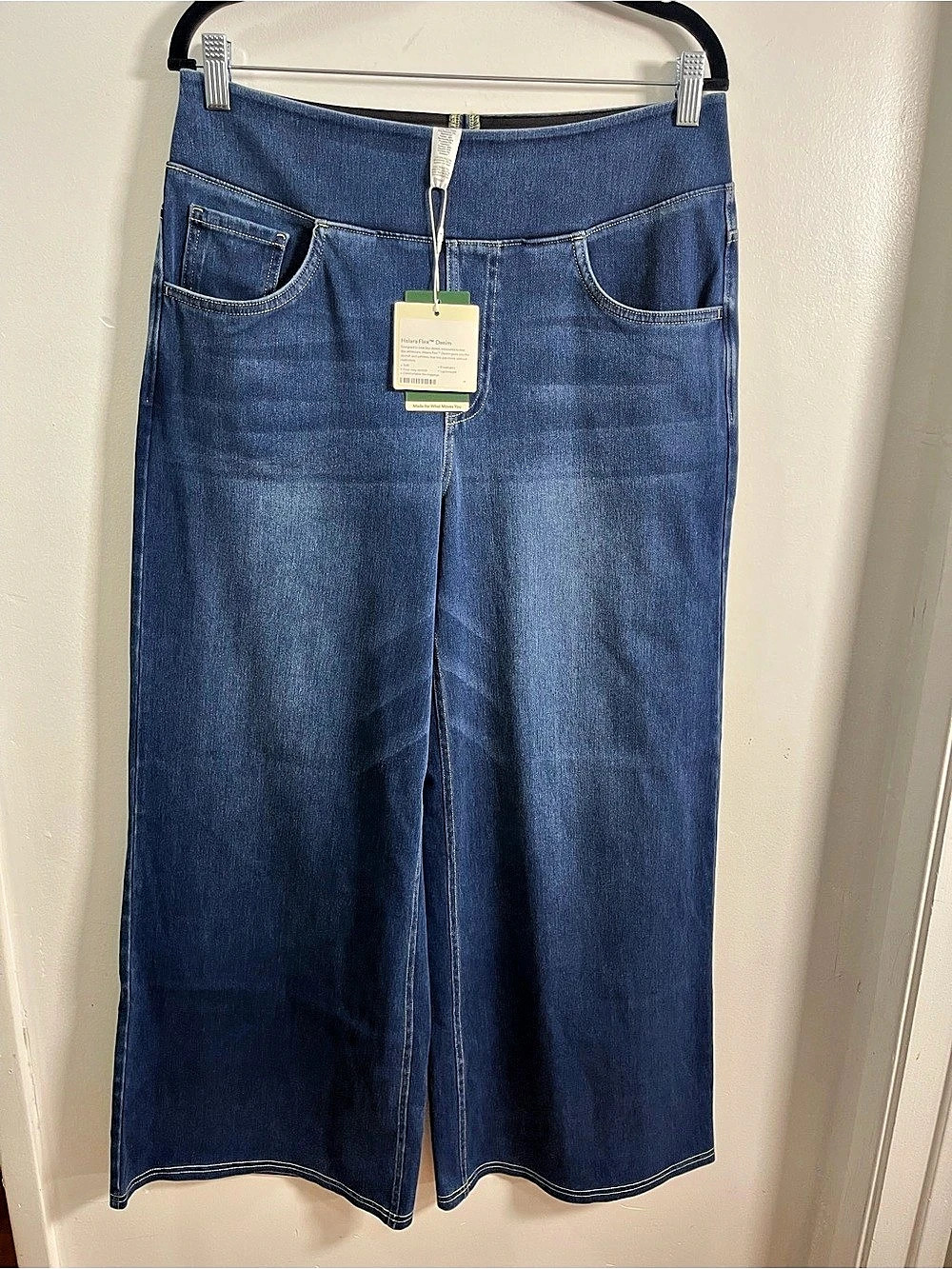 Halara Flex Denim Wide Leg Jeans L Petite NWT